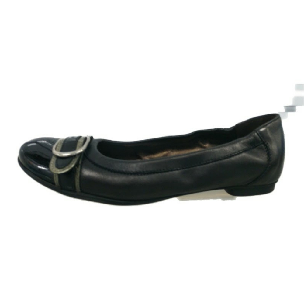 AGL cap toe double band leather flats size 36